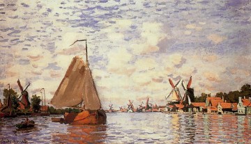  claude oil painting - The Zaan at Zaandam Claude Monet